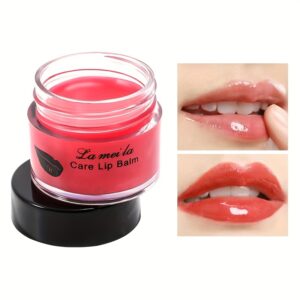 Natural Moisturizing Lip Balm, Hydrating Lip Care Paste for All Skins, Pink Color Tone