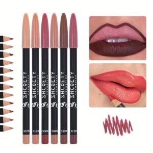 12-color Matte Lip Liner, Waterproof, Long-lasting And Non-fading Lip Liner, Non-stick Cup Not Easy To Take Off Makeup Valentine's Day Gifts