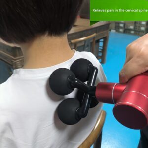 1pc Fascia Gun Creative Silicone Massage Head, Four-Head Plastic Accessory Massage Head, Muscle Massage Head, Deep Tissue Massager Replacement Head Suitable for Waist, Legs, Shoulders