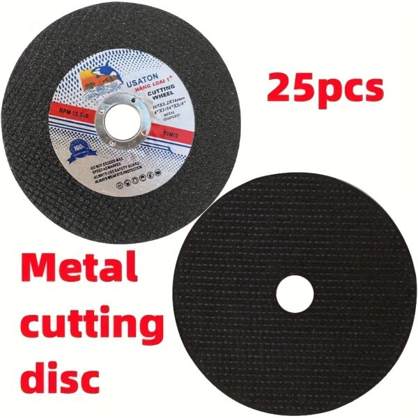 25/50pcs 107mm Non-Electric Metal Cutting Disc Wheel, Stainless Steel, Grinding, Cutting Disc Blade Wheel, Resin Double Mesh