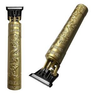 Retro Carved Electric Hair Clipper, Body Hair Trimmer, Compact And Portable Design, Shaver with USB Charging Cable, Suitable for Travel.