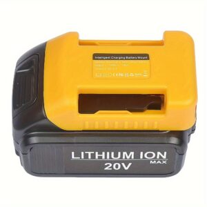 1pc Battery Adapter Compatible with Dewalt 18V/20V Battery Adaptor, with USB Charger Type C PD Power Source Charger for 20V 18V MAX Lithium Battery-Adapter Only