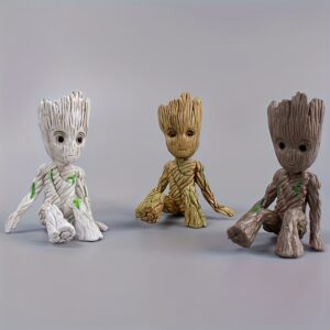 1pc Marvel Tree Character Groot Figurine - Vibrant Mixed Colors, Durable PVC, Ideal for Home Decor & Living Room, Perfect Birthday Gift, Holiday Ornament, Unique Collectible, Home Decor Figurine | Vibrant Figurine | Detailed Craftsmanship, Collectible Figure
