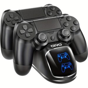 for PS4 Controller Charger with Charging Display Function, Fast Charge and Protection Storage Holder
