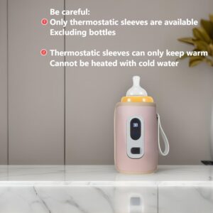 Smart USB-Powered Bottle Warmer with Real-Time Temperature Display - Portable & Versatile for All Bottles
