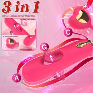 Dildo - 1pc 3-In-1 Vibrator, with 10 Vibrations And 10 Beating Modes, G-D Point Vibrator, Women'S Toy, Women'S Adult Toy, Nipple And Analsex, 10 Vibrations And 10 Beating Modes, Silicone Fake453, Female Toy And Game, Sex Machine, Sex Tool
