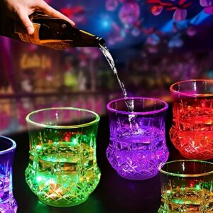 Light Up Cups, Glow In The Dark Party Supplies, Colorful LED Glowing Beer Cup for Party, Birthday, Christmas, Disco,Reading Light/E-book reading light
