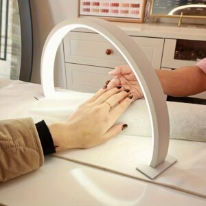 1pc Modern LED Desk Lamp with USB Power, 3-Tone Light Adjustment - Ideal for Nail Art, Lash Extensions, Tattoos & Light Skin Care - Durable Aluminum Base, Plastic Shade, Button Switch, Beauty Room Lighting | Modern Desk Lamp | Durable Aluminum Base