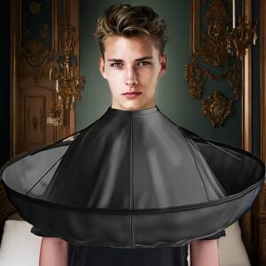1pc Barber bib Non-stick hair clipping cape bib, home barber apron overalls razor hair bib