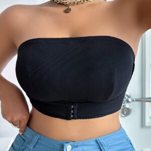 1pc European And American Breathable Front Zipper Comfortable Large Size Women'S Bra