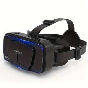1pc 3D Immersive VR Headset for iPhone/Android Smartphones - Equipped with Proximity Sensor, Connector, Controller, Binoculars Design, PVC Material, Role-Playing Game Accessories, Suitable for