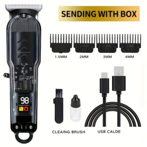 Men'S Professional Hair Clippers, a Set of Professional Hair Scissors And Trimmers, Cordless Hair Clippers for Men, Suitable for Barbering Kits.