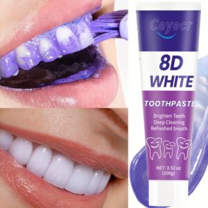 100g Ceyecr 8D White Toothpaste - Deep Cleaning for Brighter Teeth, Fresh Breath & Gum Health, Basic Oral Care Paste
