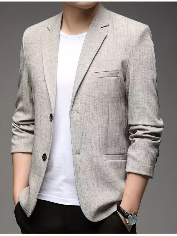 Lightweight Blue Check Blazer - Stylish, Versatile, and Sun-Resistant for Work and Casual Attire, Polyester Fabric, 90g/m², Casual Attire Blazer | Check Pattern Blazer | Polyester Blazer