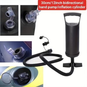 1pc Portable Manual Multi-Function Air Pump, Suitable for Air Mattresses, Swimming Rings, And Balloons. No Power Required, Manual Inflation, Easy to Carry And Operate, a Must-Have Inflatable Product for Outdoor Travel And Camping, Without Battery
