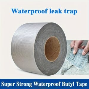 1 Roll Super Adhesive Waterproof Butyl Tape, Heat Resistant, Leakproof Seal for Roofs Pipes and Walls Waterproof Leakage Sealing Tape