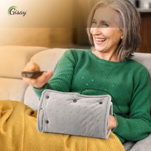 Gisay USB-Powered Heated Hand Warmer Pouch – Portable Electric Heating Pad with Comfortable Material for Office, Bedroom, and Living Room Use, Cozy Accessory | Plush Interior Lining, Heaters for Indoor Use
