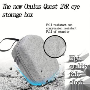 New Arrival: Oculus Quest 2 VR Eye and Controller Storage Case - Durable Synthetic Faux Fur, Shock-Resistant, with Full Access to All Your VR Essentials, VR Accessory Storage|Secure Storage Case|Faux Fur Case, VR Accessories