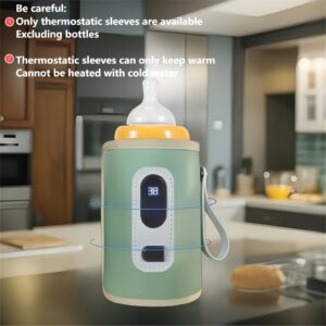 Electronic Intelligent Digital Display Insulation Device, Bottle Insulation Cover Can Keep Warm And Heat, Suitable for Various Bottles, Portable Bottle Warmer (USB Plug-In Version)