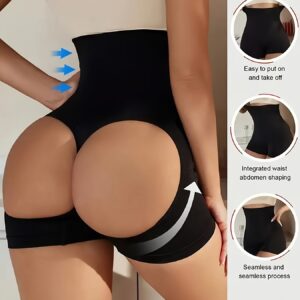 2pcs High-Waist Butt-Lifting Shapewear Shorts for Women - Slimming Waist Trainer with Compression, Supportive Shorts for a Flattering Figure, High Waist Shapewea