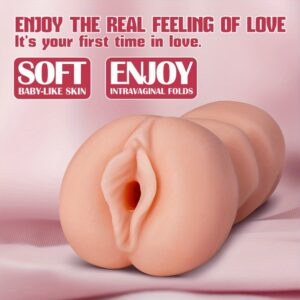 1pc Sex Doll Male Masturbator Lifelike Pocket Pussy Male Masturbator Sex Toys For Men With 3D Realistic Vagina And Tight Anal Sex Stroker, Portable Flesh Light Sex Doll Adult Male Sex Toys For Mens Sex Pleasure