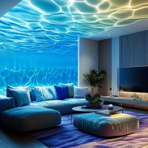 1pc USB-Powered Water Ripple Effect Projector, RGB 3-Color for galaxy Projection with Remote Control, Dimmable Lighting, Suitable for Bedroom, Home Theater, Room Decor, Holiday Gifts, Weddings, Camping