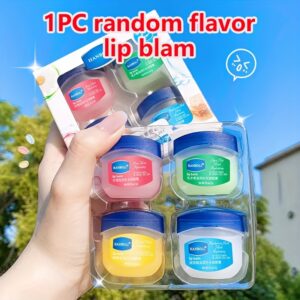 4 flavors of fruit lip balm Colorful lip gloss Natural effect Suitable for all Light Beige types All Light Beige tones Multiple colors Long-lasting moisturizing lip care Shea rose flavored tinted lip balm