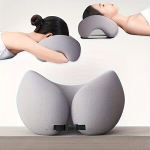 1pc Face Relax Pillow, SPA Salon Massage Hollowed Pillow, Nap Rest Cushion Massage Pillow, Removable And Washable