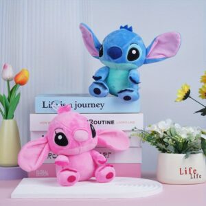 Stitch Plush Toy - Blue and Pink Soft Stuffed Doll, Perfect Birthday Gift for Fans, Ideal Party Choice, Collectible Plush Toy, Vibrant Stuffed To