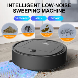 Intelligent Low-Noise Sweeping Robot Vacuum - USB Charged, Strong Suction, 60-Minute Runtime, Thin & Quiet Design for Pet Hair, Hard Floors & Daily Cleaning, Automatic Direction Mop, Pet Hair Cleaner | Robotic Vacuum | USB Charged Vacuum, Vacuum Cleaner