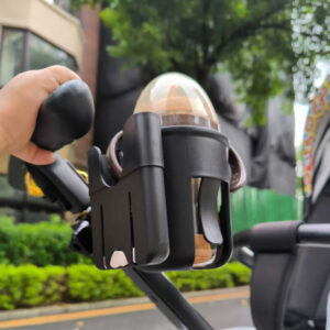 1pc Stroller Cup Holder, Bottle Holder, Can Hold Mobile Phones, Bottles, Water Cups, Etc. It Is Suitable for Strollers, Strollers, Bicycles, and Adjustable Angles and Can Be Installed on The Front, Side, and Back of The Stroller