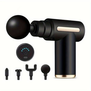 Compact And Rechargeable Neck Massager Designed for Muscle Relaxation, Featuring a Professional-Grade Fascia Gun Suitable for Full Body Use. It Is Alcohol-Free, USB Rechargeable, And Boasts an Ergonomic Grip.