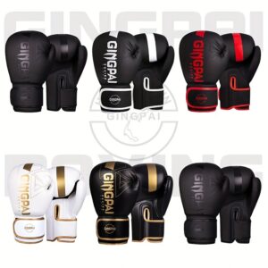GINGPAI Professional Adult Boxing Gloves for Men and Women, Thai Boxing, Kickboxing, Martial Arts, Durable Gloves for Combat Sports, 6oz 8oz 10oz 12oz 14oz