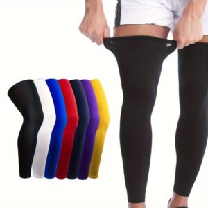 High-Elasticity Compression Knee Sleeve - Breathable, Moisture-Wicking Sports Pad for Running, Cycling & Basketball - Sun Protection, Order One Size Up